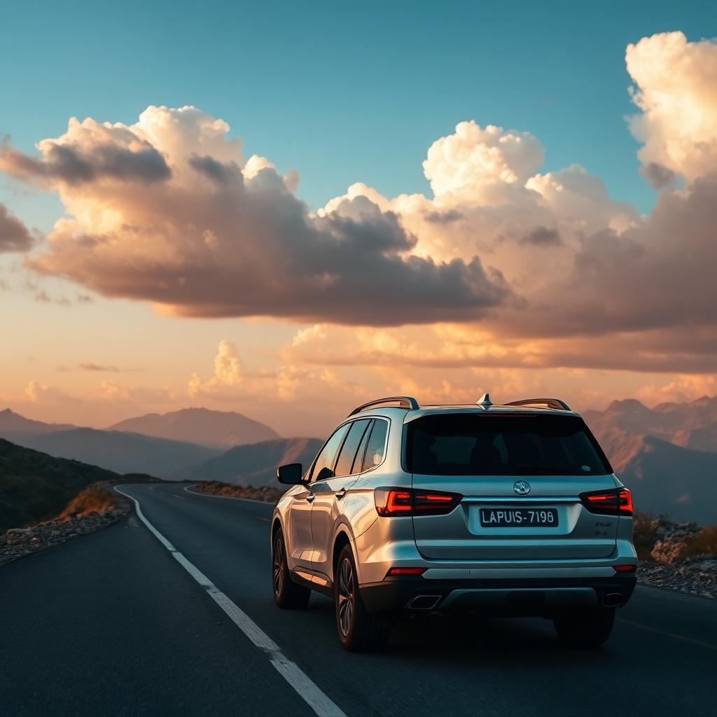 Luxury SUV travelling Pakistan's northern areas